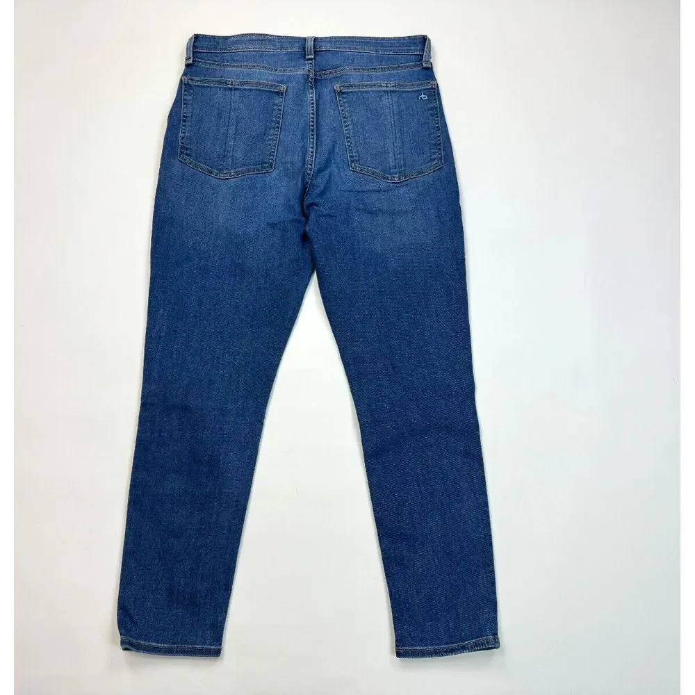RAG & BONE Nina High Rise Ankle Skinny Jeans Camden Women 32 EUC Stretch‎ Cotton
